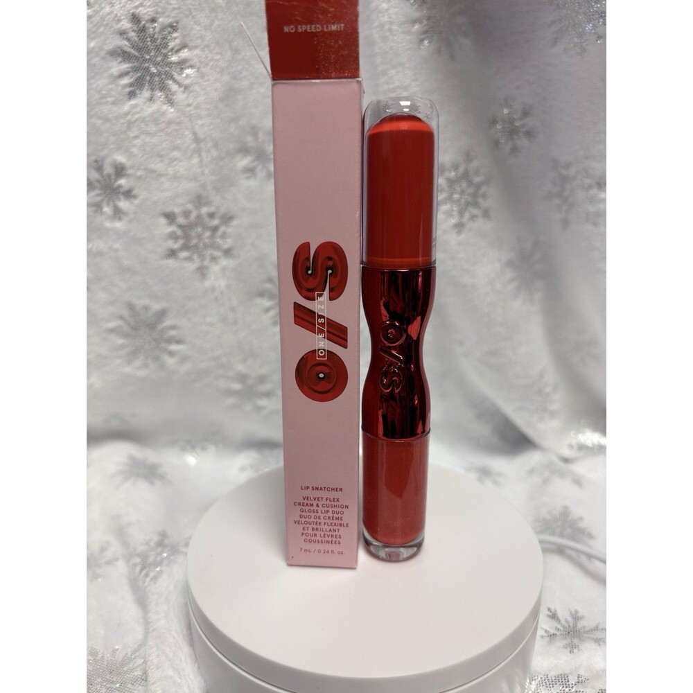 One Size Lip Snatcher Velvet Flex Cream Cushion Gloss Lip Duo No Speed Limit NIB